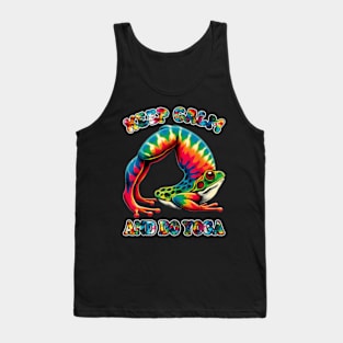 Keep calm and do Yoga Yoga Frog Tie Day Tank Top